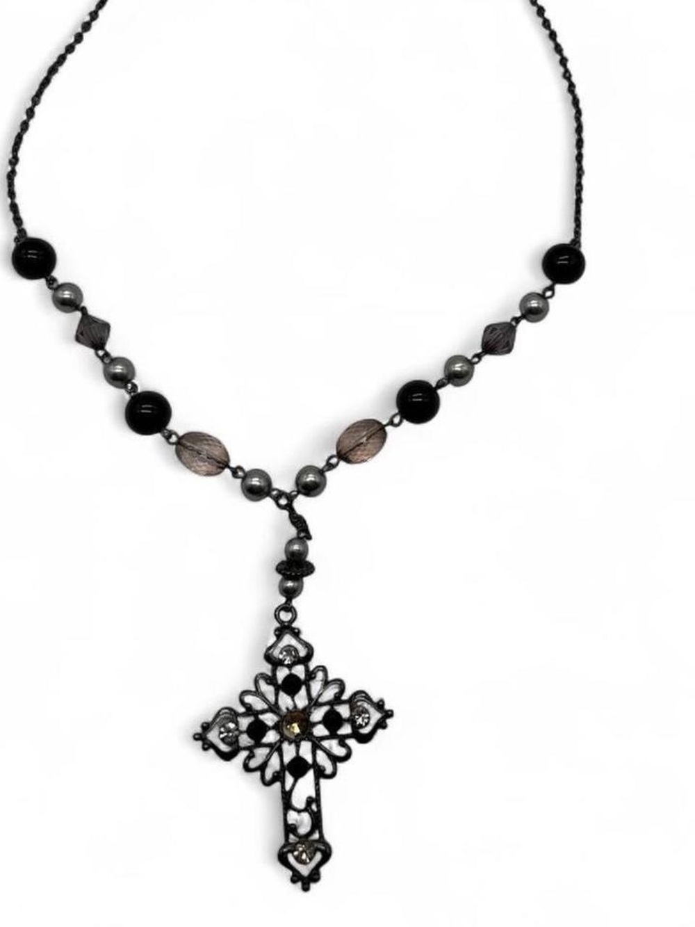Beaded Cross Necklace